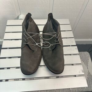 NUNN BUSH Men’s Ashton Plain Toe Chukka Boot In Gray & Brown Size 13M NWT